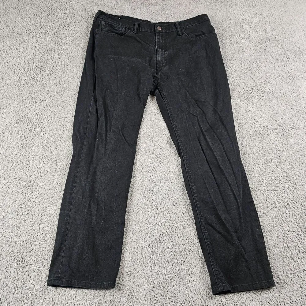 Levis 541 Jeans Mens 37x29 Black Athletic Straight Stretch Casual